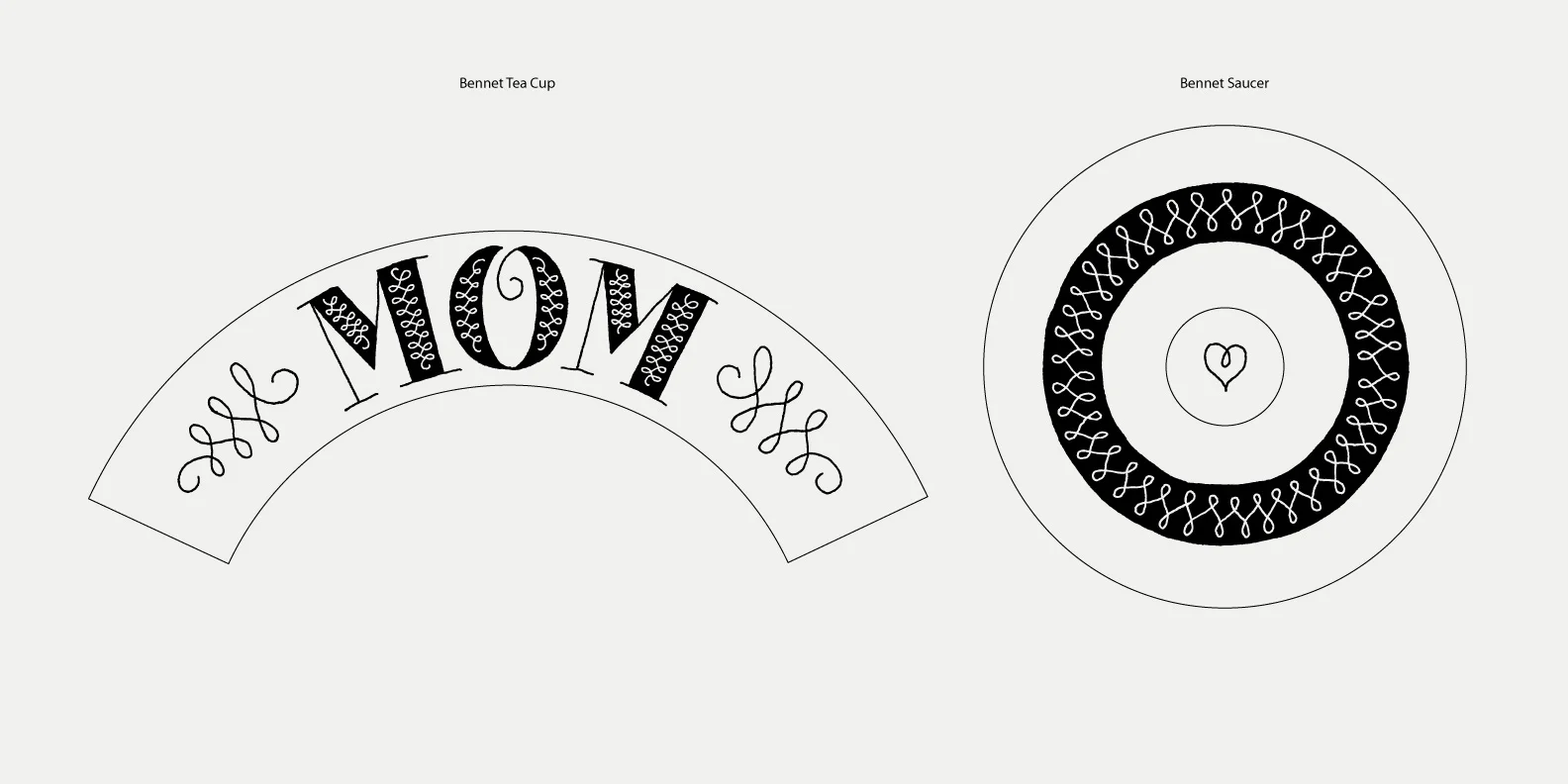 Final Option #2: Reverse pen artwork to fill in the letters with black.