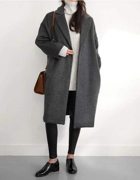 grey overcoat