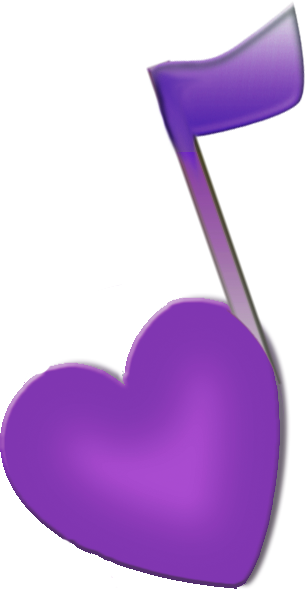 Violet Music Note