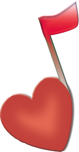 Red Music Note