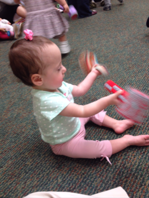 bryn "rocking out" with WeJjoysing hammers