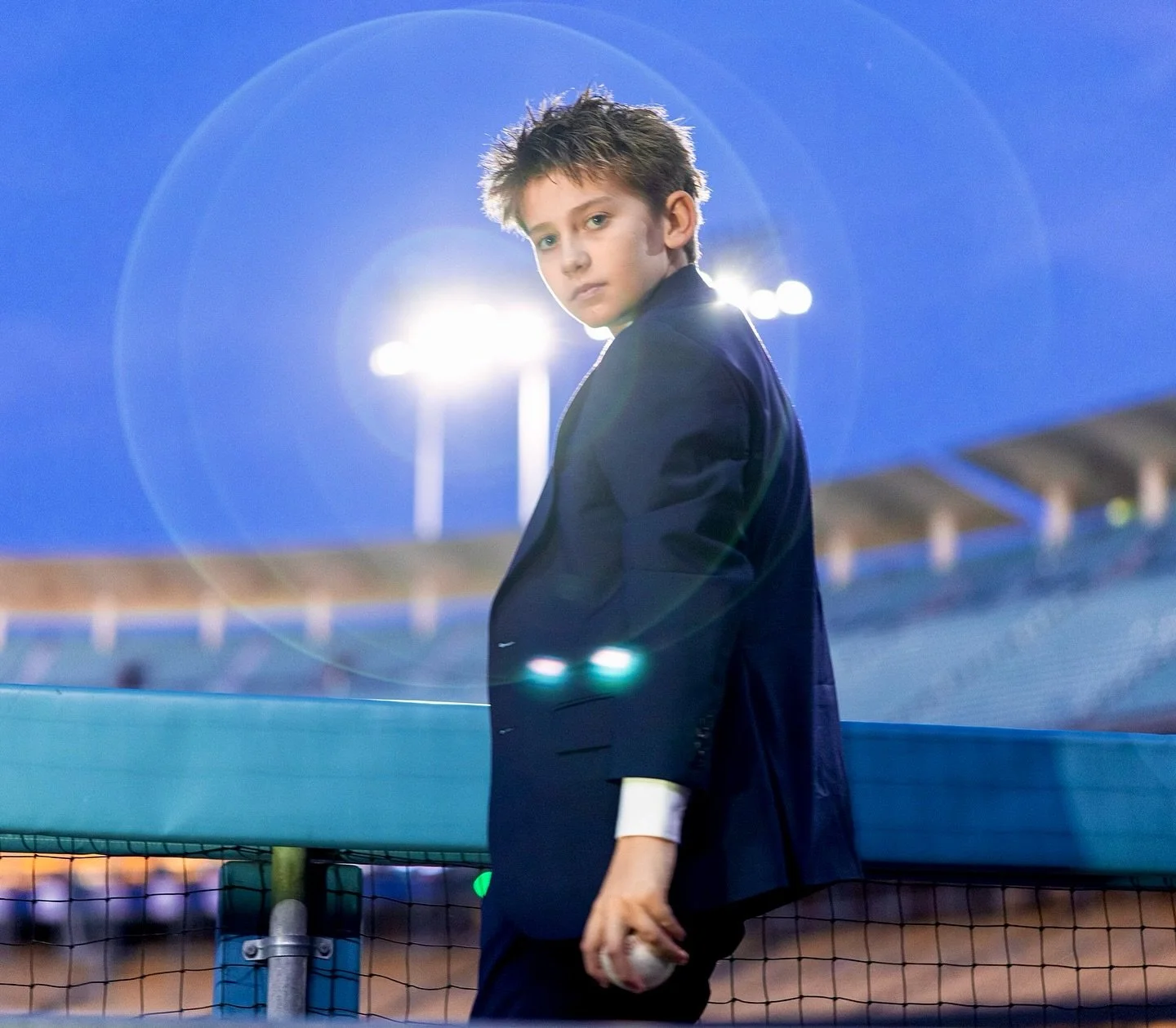 Epic moment in the Dodgers&rsquo; dugout with the stadium to all to himself for this bar mitzvah boy!

Having the chance to create portraits at twilight in the serene stadium is a moment to remember (for him and me!) Shortly after this, his guests ar