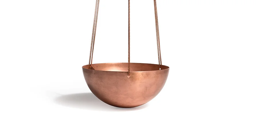 Solid Copper Planter, image courtesy Kaufmann Mercantile