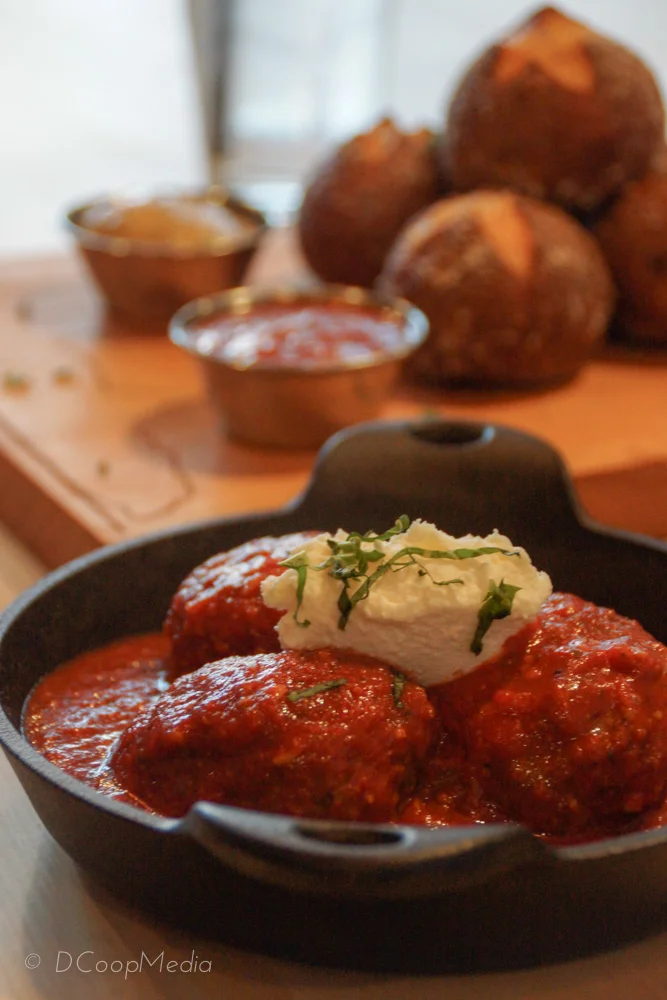 Venison meatballs with house-made marinara
