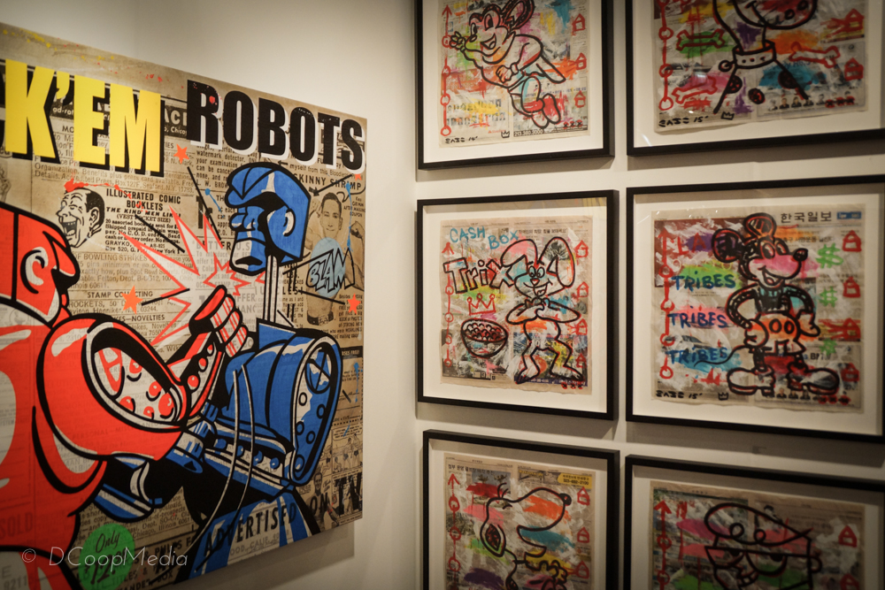 Rock-em Robots by Nelson De La Nuez; Street Art by Gary John