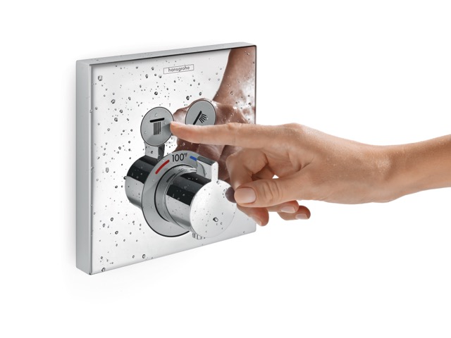 Shower Select Trim, Square, Courtesy Hansgrohe