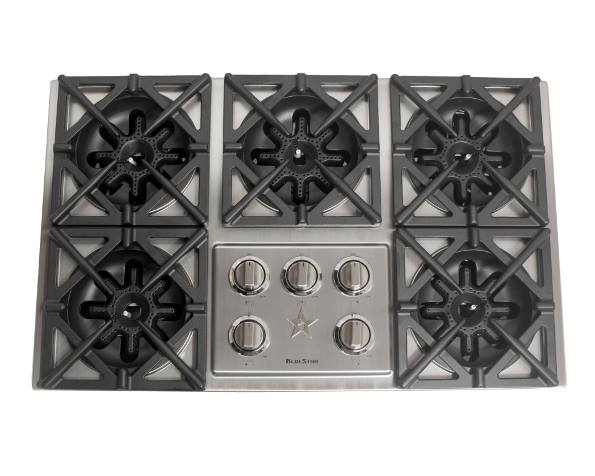 36" Cooktop, Courtesy BlueStar