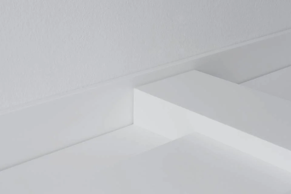 Scrape Wallhung, Blocks. Courtesy HI-MACS