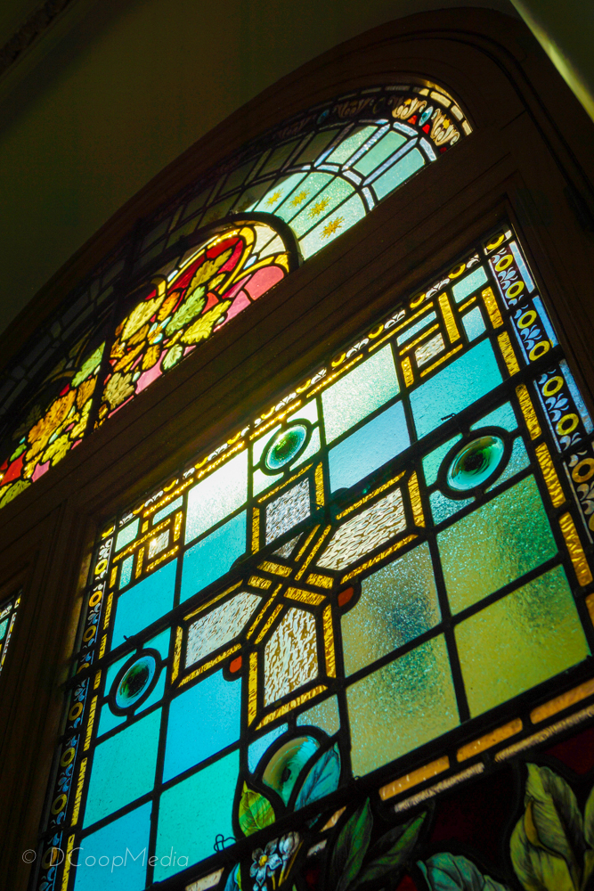 Stained Glass at The Parliament Buildings - Victoria, British Columbia, Canada. DCoopMedia