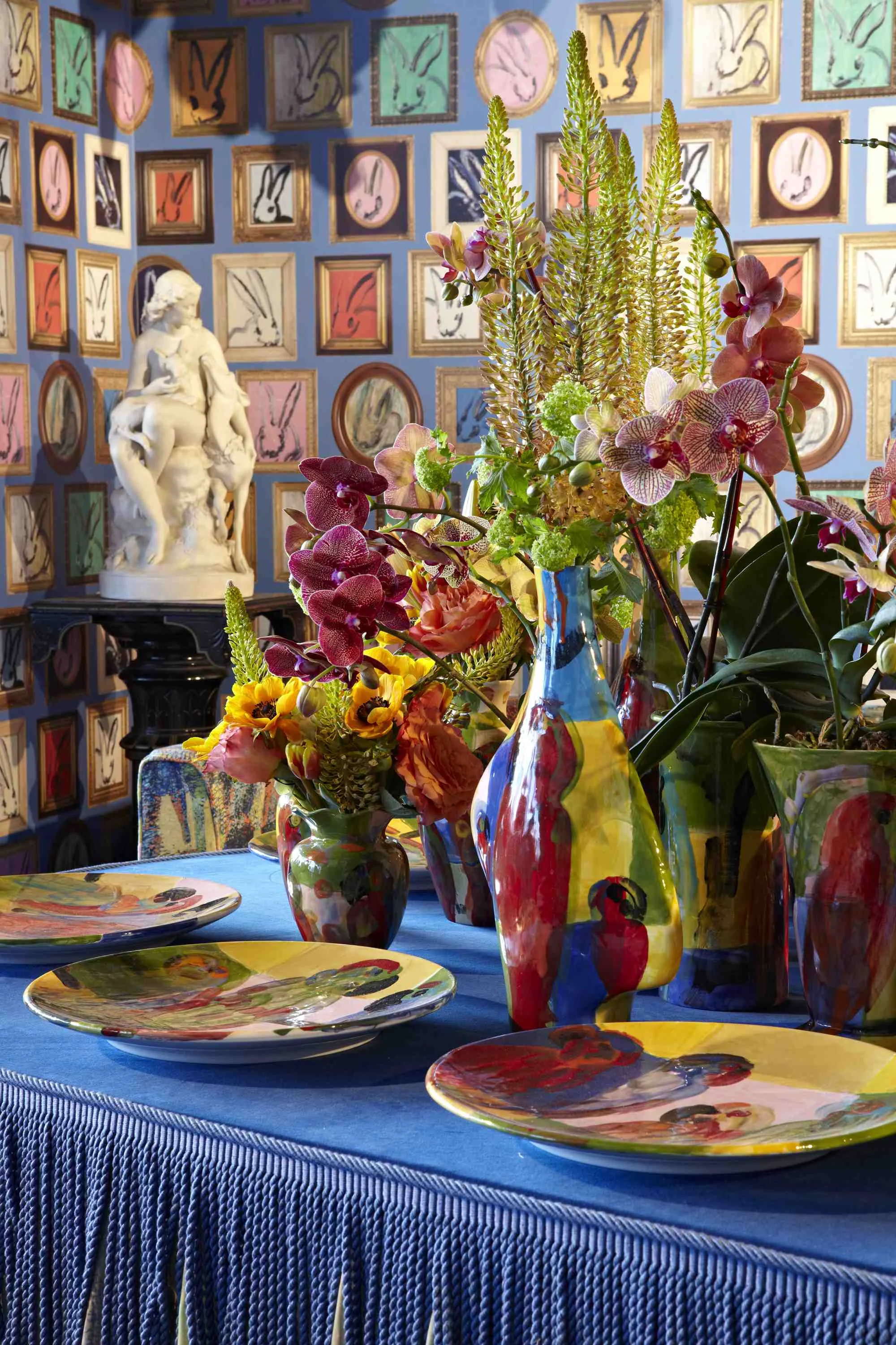 Hunt Slonem for Kravet. Photo by timothy bell