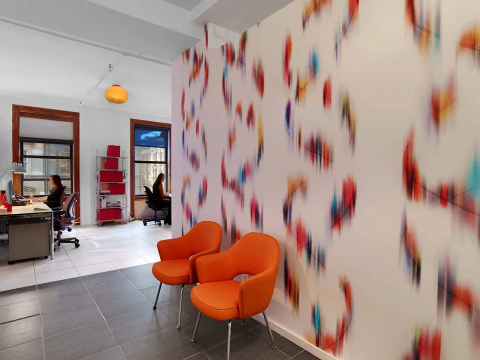 Chroma on display in the New York offices of Novità Communications. Courtesy Trove