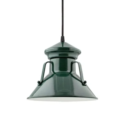 Colby Pendant in Dark Green. Courtesy Barn Light Electric.