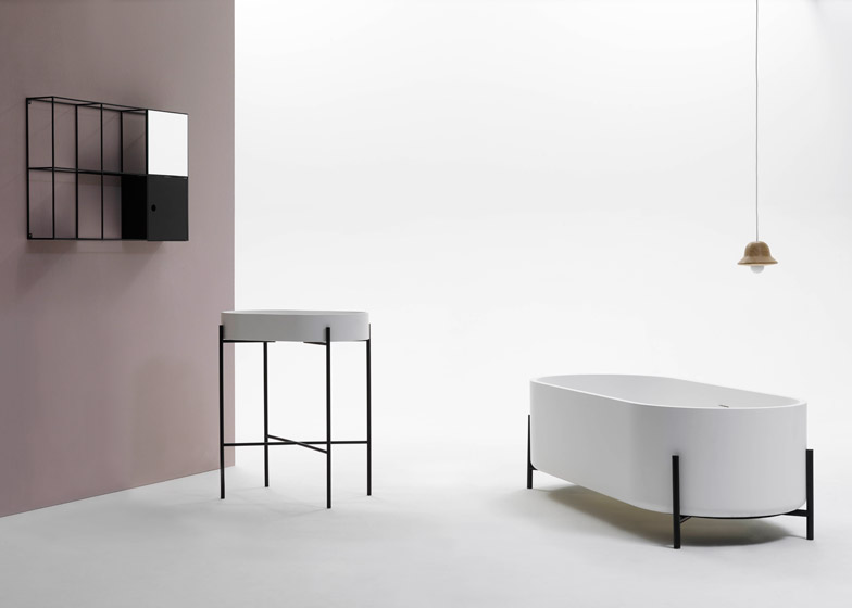 Felt Shelf, Stand Basin, Stand Bathtub by Norm Architects for Ex-T; Courtesy Ex-T