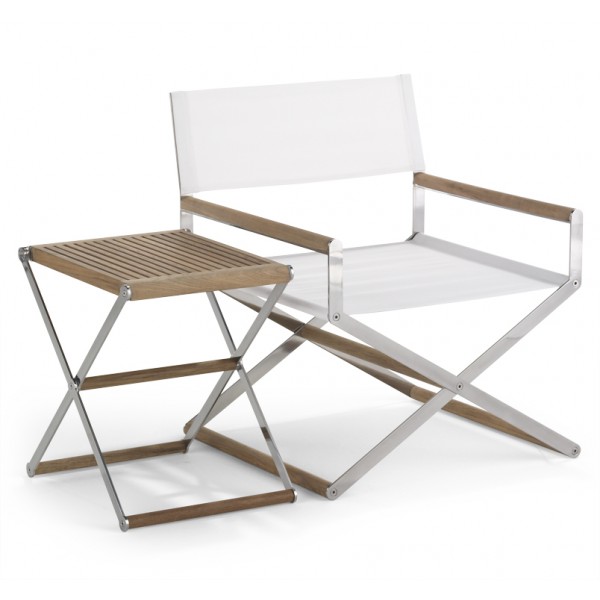 Folding Lounge Chair and Folding Side Table from Link Outdoor | Photo courtesy Link Outdoor