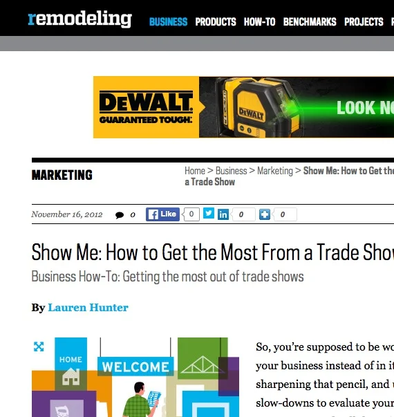 Show Me: How to Get the Most from a Trade Show
