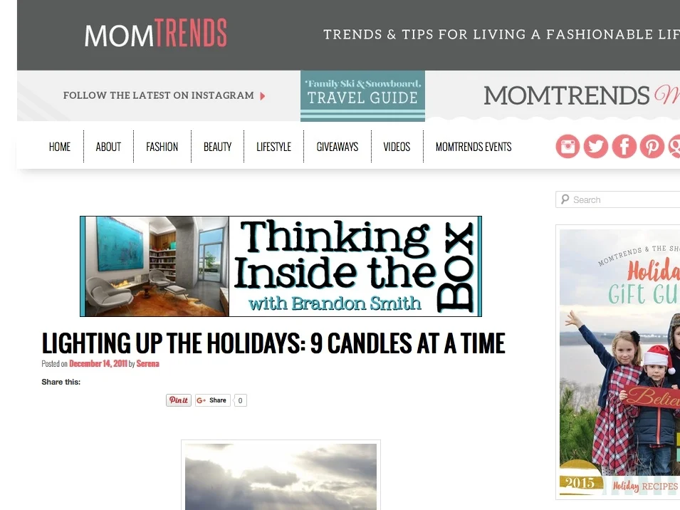 Lighting Up the Holidays: 9 Candles at a Time