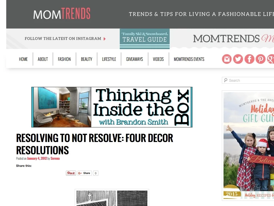 Resolving to Not Resolve: Four Decor Resolutions