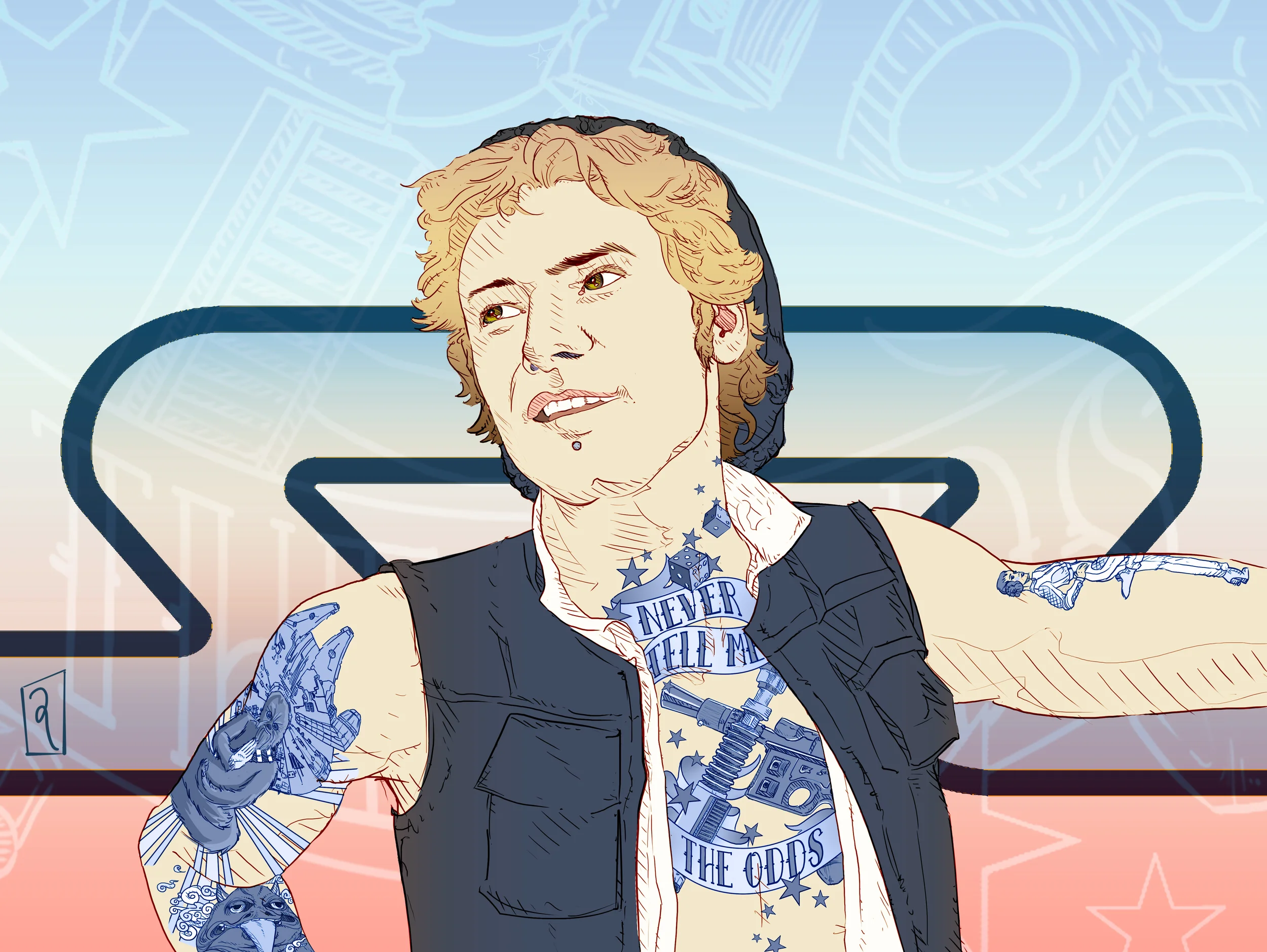 Han Yolo , finished piece