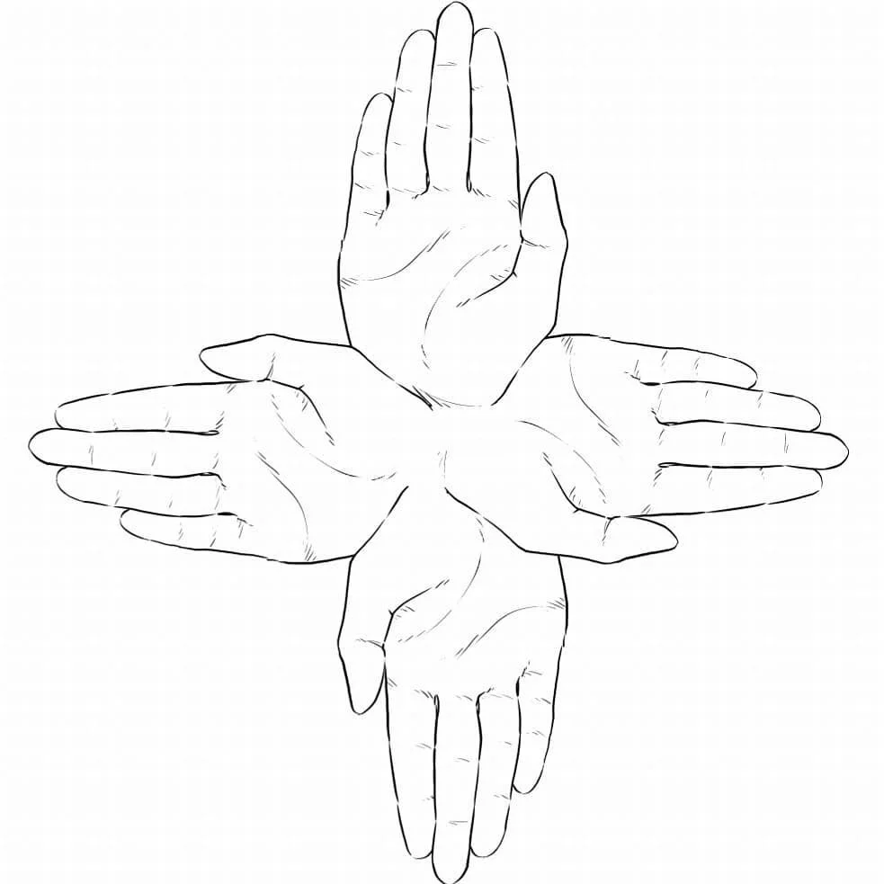 Creating icons can be fun! And I love this one, especially now. With so many messages of division, it reminds me that I stand for unity. #blm #hands #sketch #drawinghands