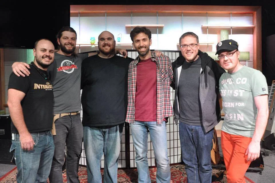 Left to Right; Andy Mckee, Thomas Leeb, Me, Luca Fanciosco, Trevor Gordon Hall, Antoine Dufour