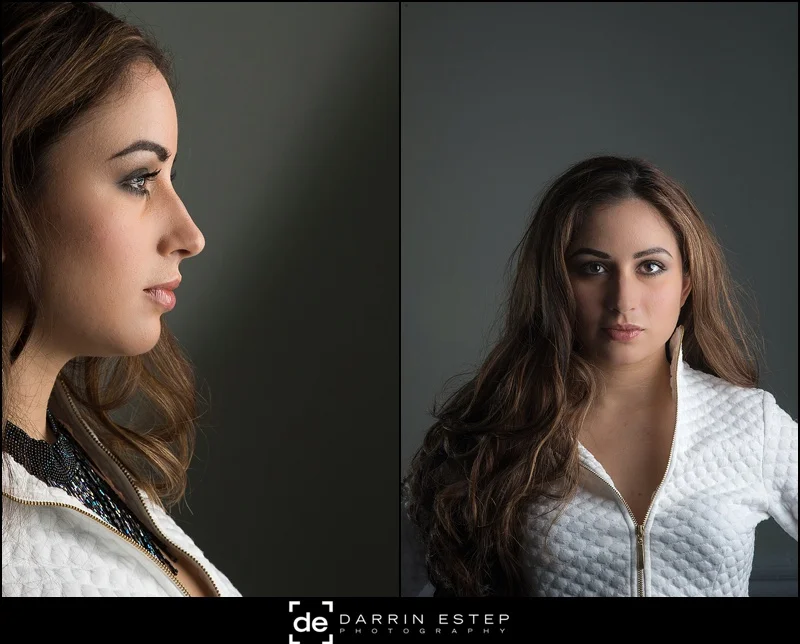 Simple lighting and non-distracting background keeps your eye on Melissa