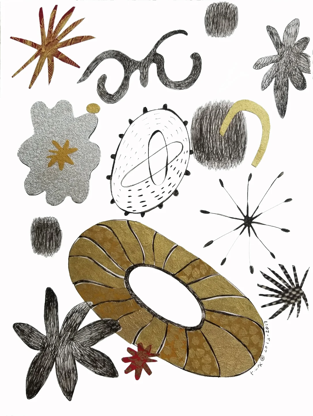 Garden Cosmos-Drawing