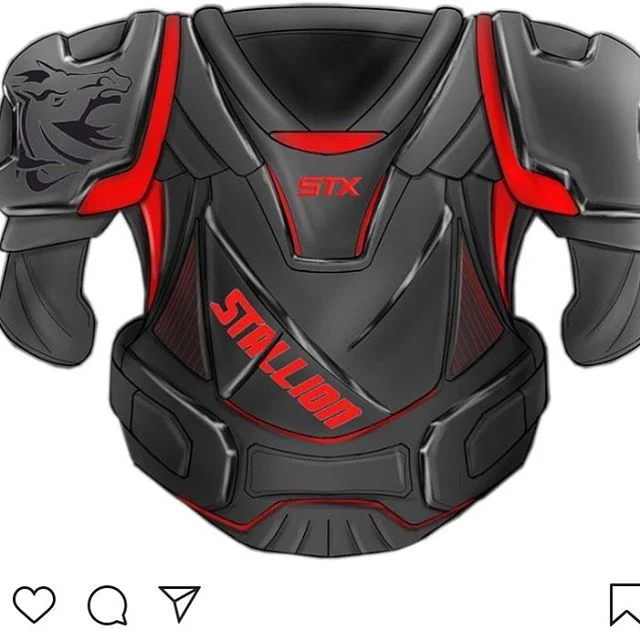 Early STX hockey shoulder pad concept.  #sportinggoodsdesign #industrialdesigner #softgoodsdesign #id #icehockey #idsketching #sketching #industrialdesignsketch