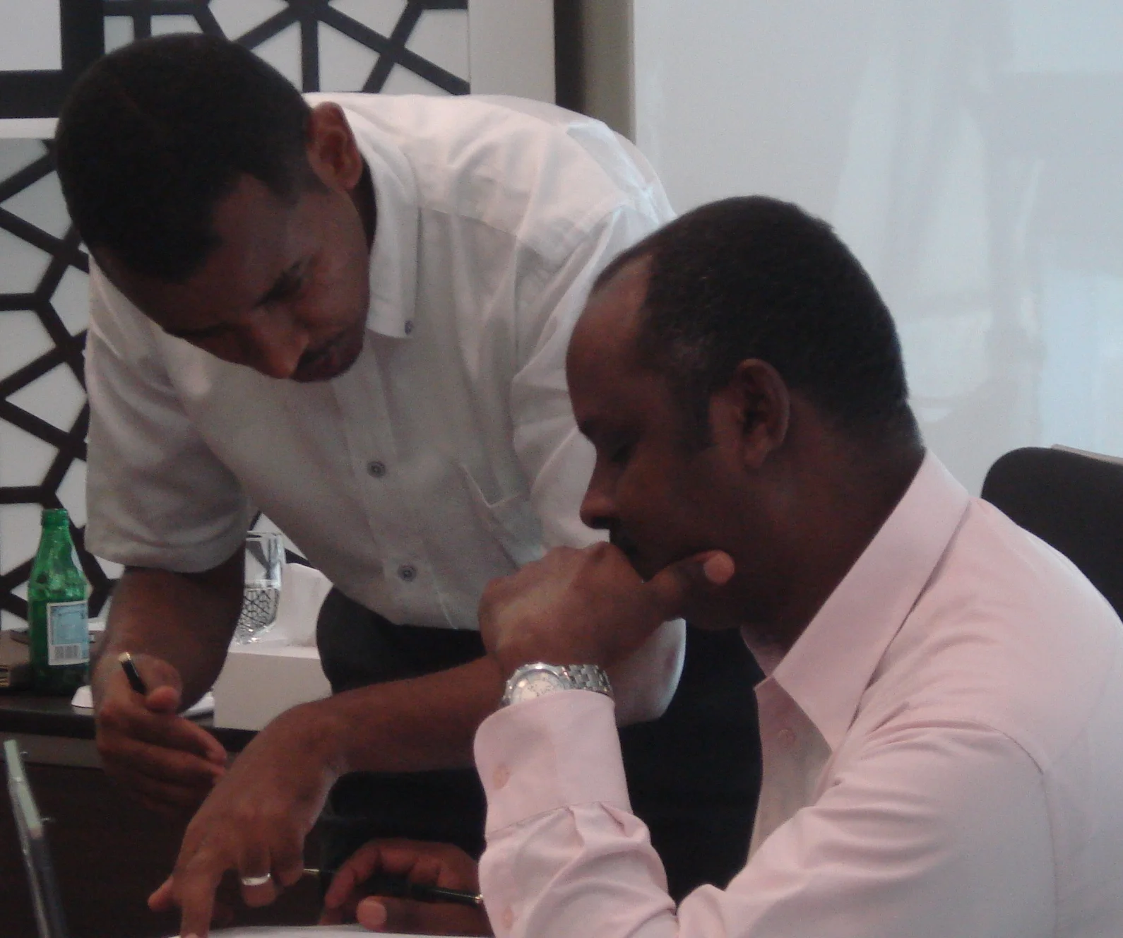 Mohammed Algaili Mohammed (Asawer Oil &Gas Sudan Senior Budget & Cost Accountnant) and Khidir Ahmed Ali Elmahdi (Asawer Oil & Gas Sudan Finance Manager)