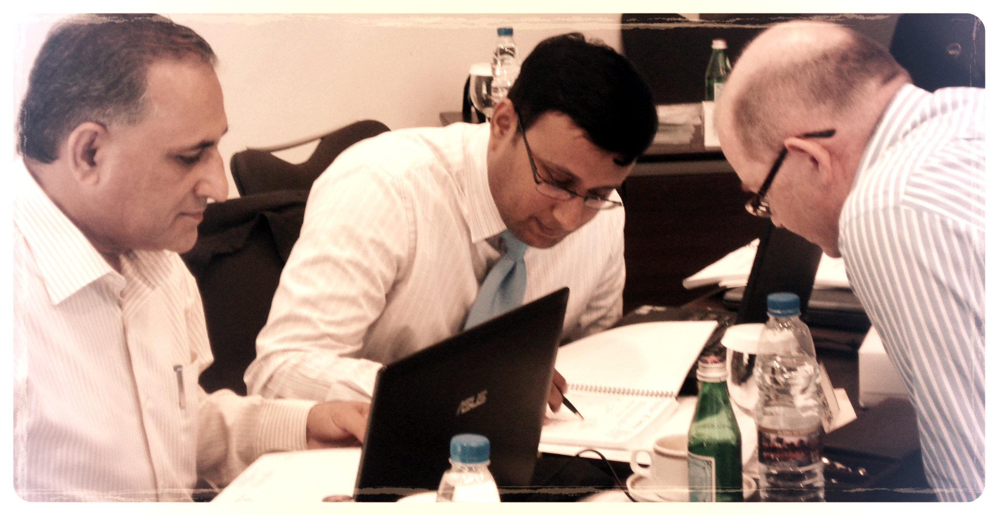 Mohamad Irshad Khan (National Petroleum Company - NAPESCO Kuwait Finance Assistant Manager) and Syed Kaleem Jilanne (Strata Manufacturing UAE Treasury & Asset Accountant)