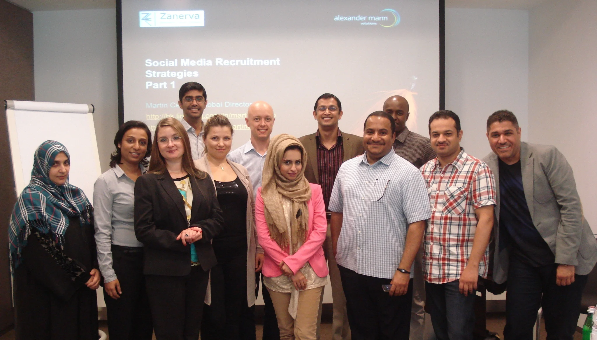 Group Picture of the first batch of delegates to the Social Media Recruitment Workshop