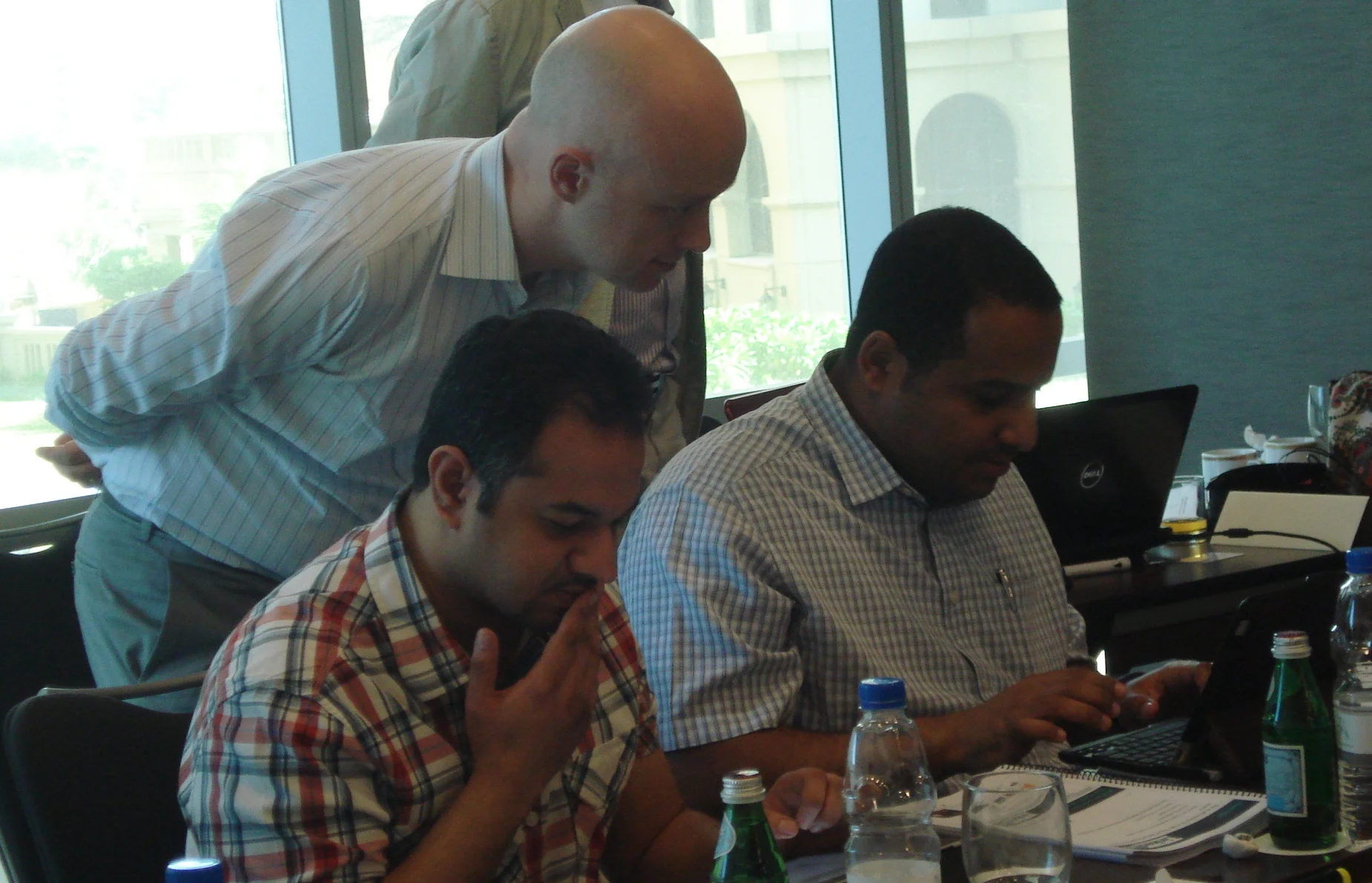    Nawaf Kably  (AVP Acting Head of Recruitment) and  Waheeb Alsubhi  (Recruitment Manager) in a coaching session with  Martin Cerullo  (Zanerva Partner Consultant)  