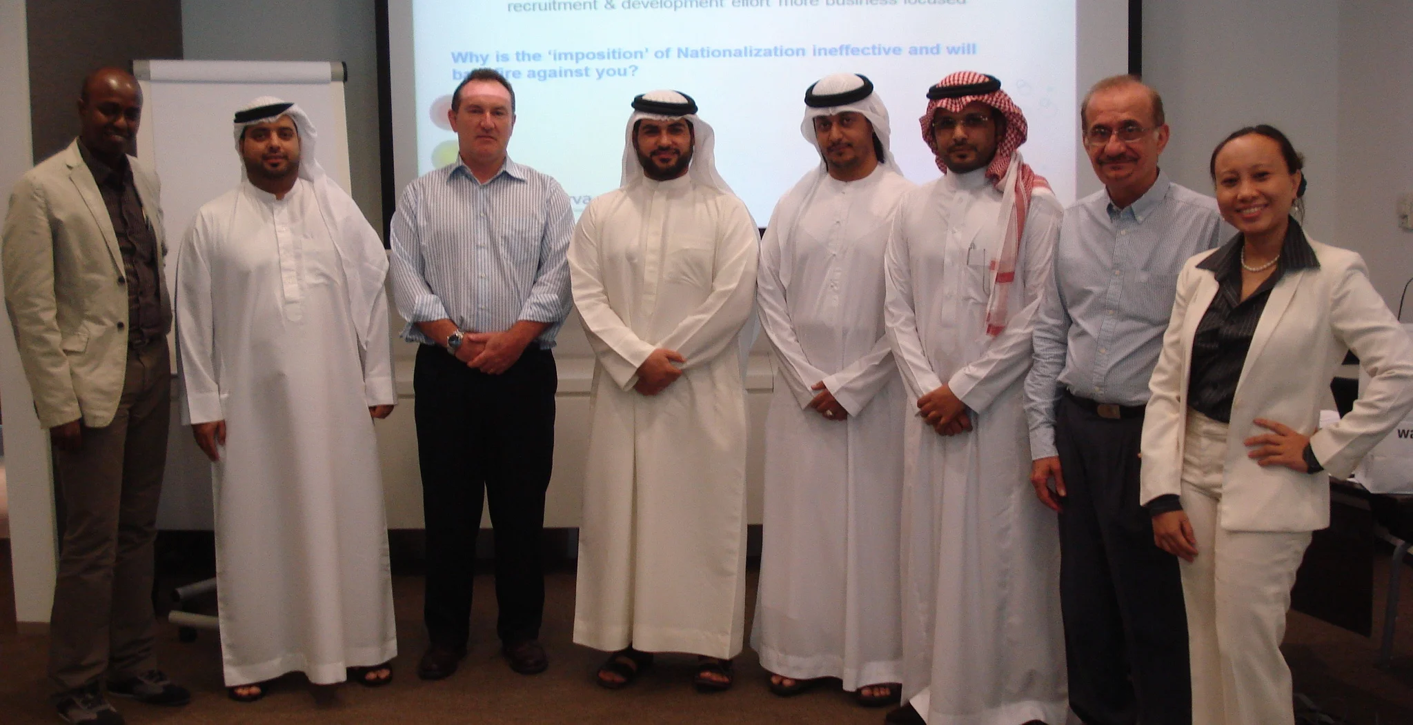  Group photo of the "How to Improve Your National Development Program Workshop" held in Dubai.   