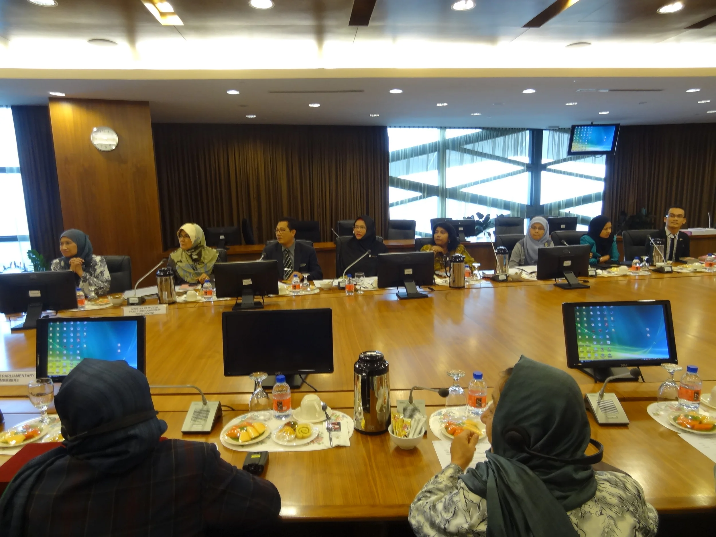   Amongst the officers who attended the meeting on behalf of Ministry of Women and Community Development.  