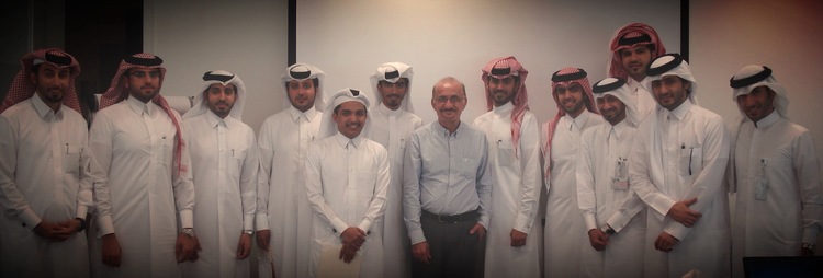 Young gentlemen employees of RasGas in Qatar who attended the in-house training on Essential and Planning Skills for Nationals held at their office.