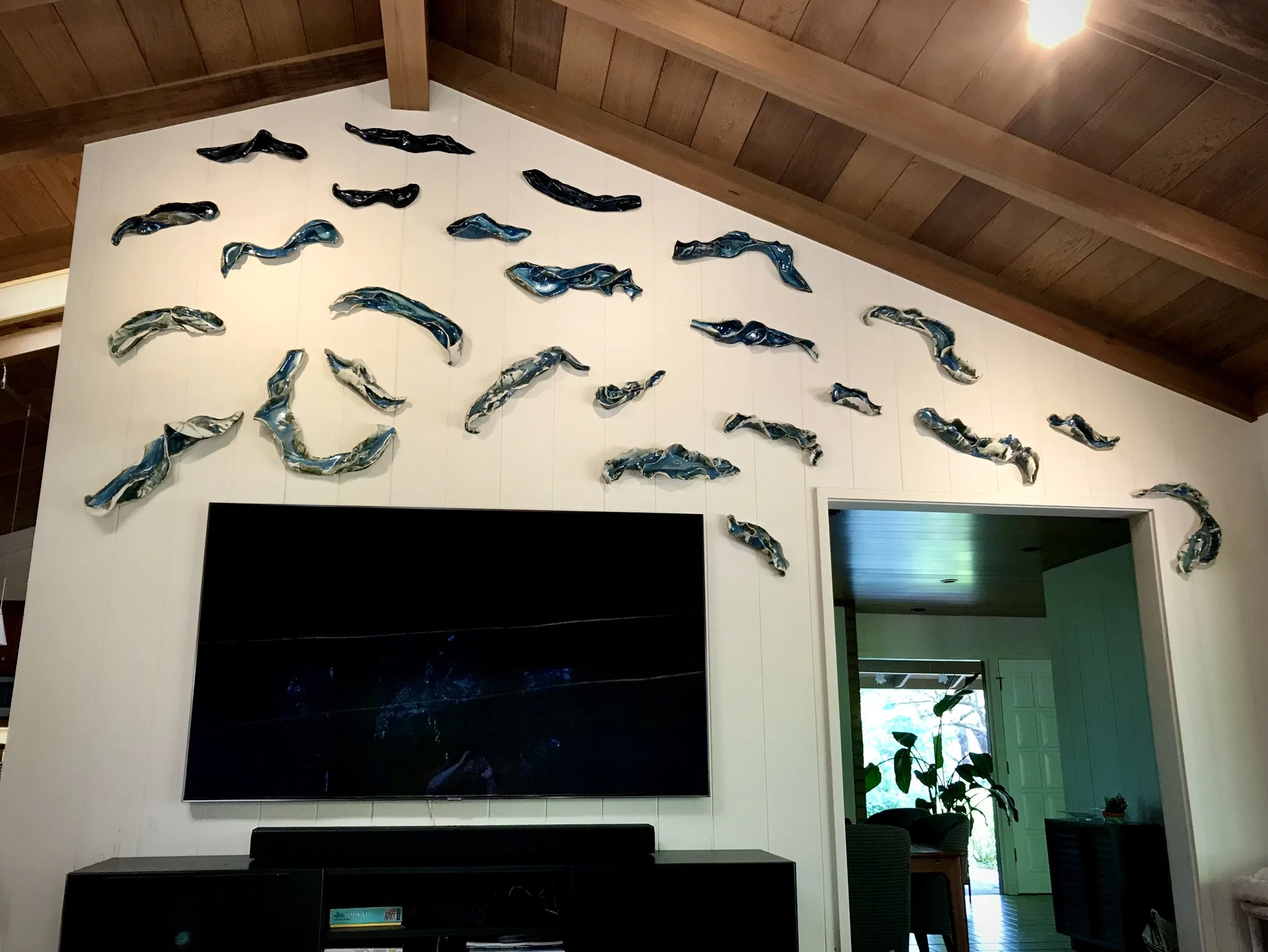 Pacifica  (commission) 2020
Stoneware and Glaze
7'h x 14' w x 8"d