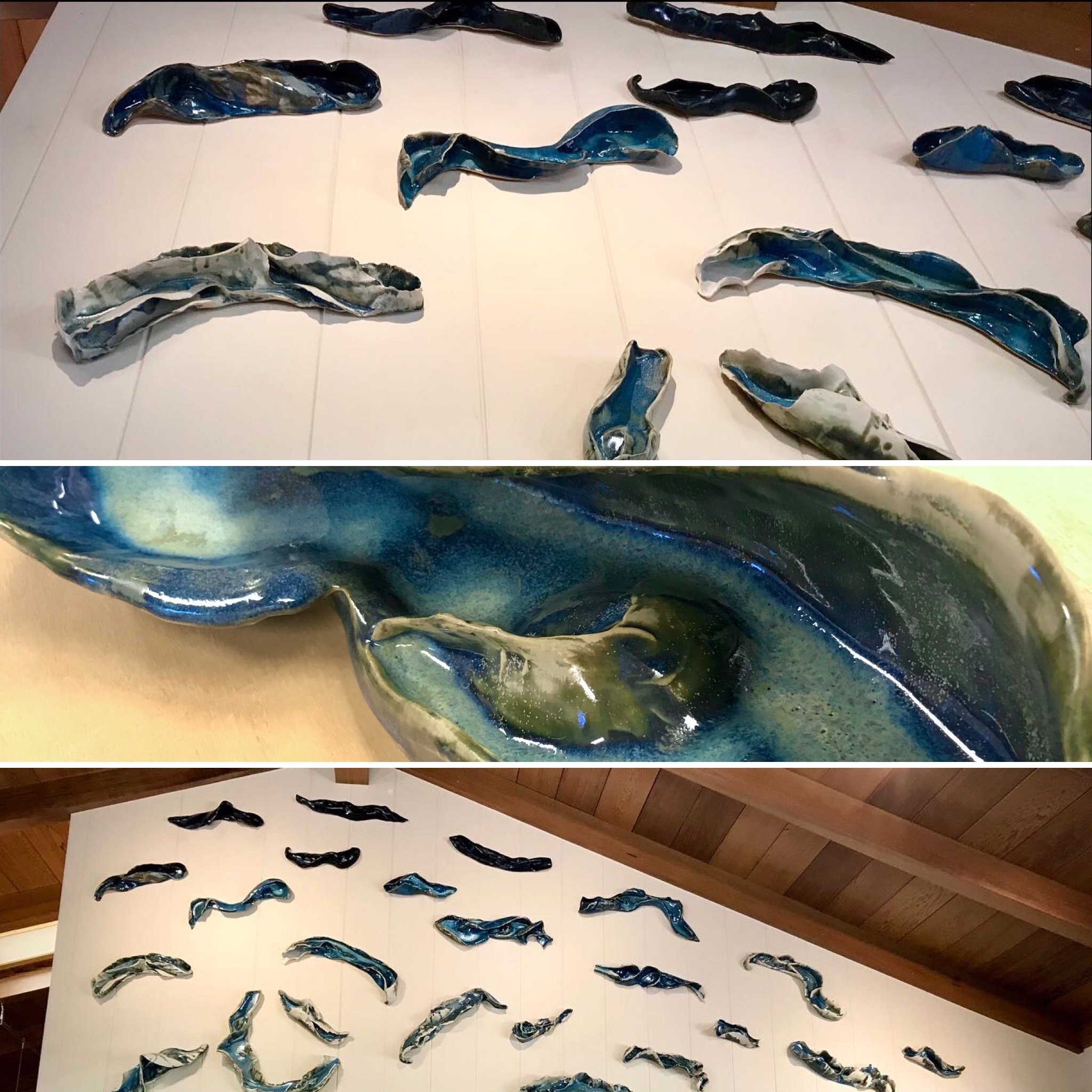 Pacifica 2020 - Detail  (commission)
Stoneware and Glaze
7'h x 14' w x 8"d