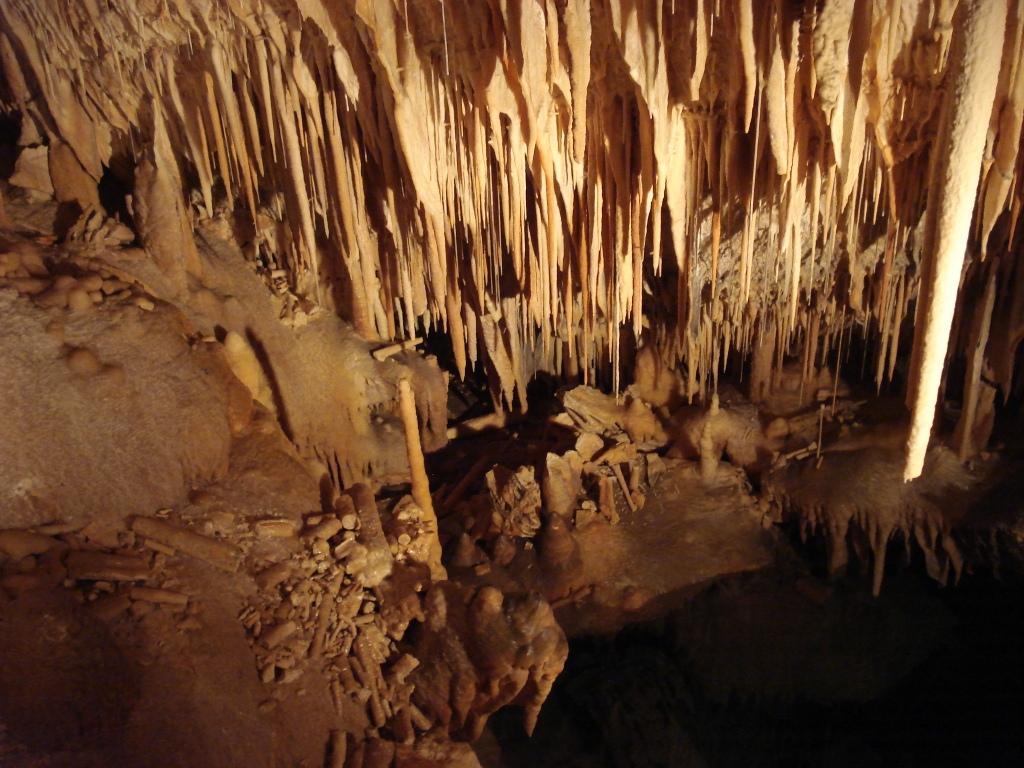 Broken cave formations
