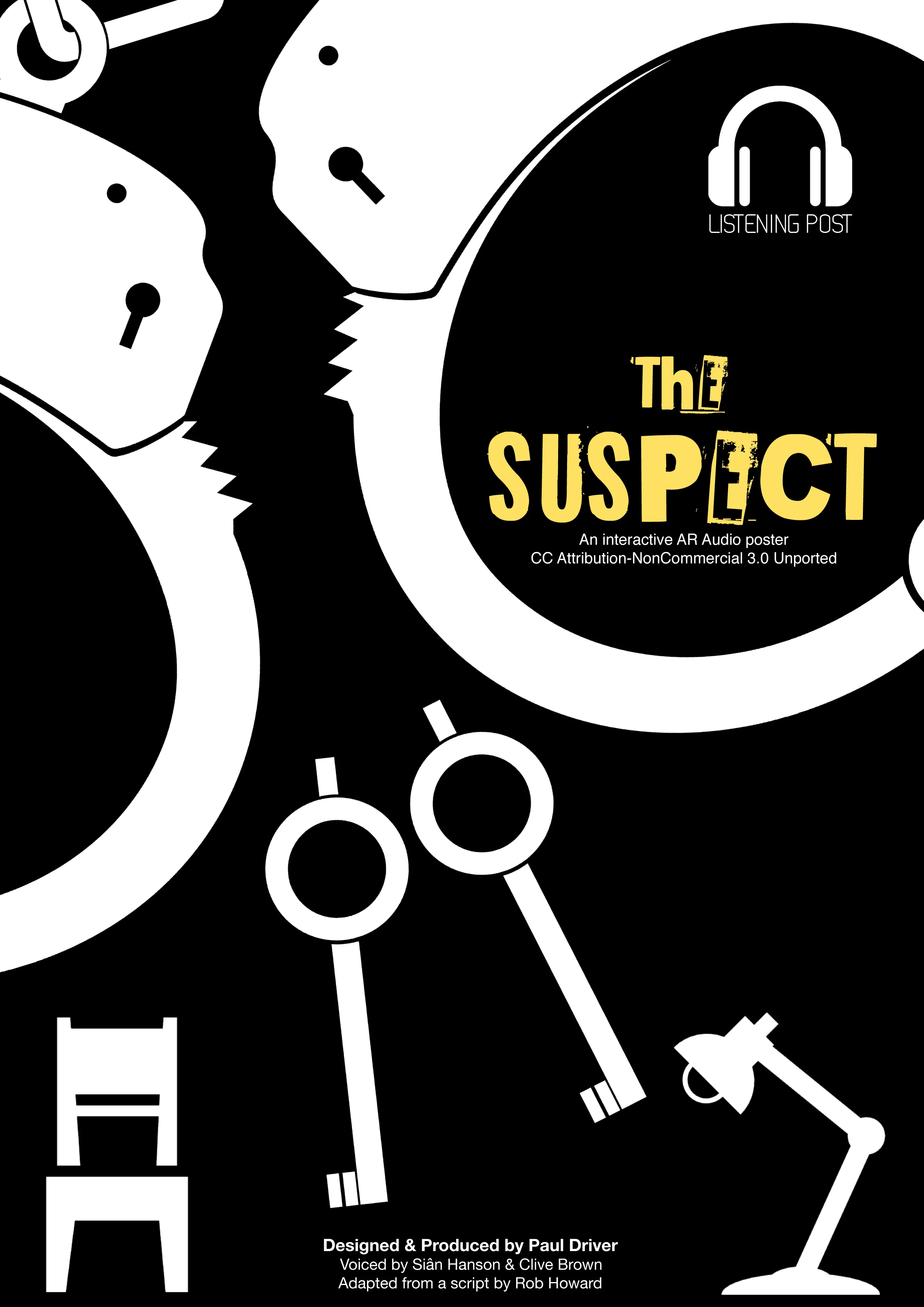 This poster contains the same audio story as the one above, but in this version the mild swearing has not been bleeped out. Specifically, "shit" and "bullshit" appear a couple of times. As a rule of thumb, this level of expletive in a movie would probably earn it a PG rating. As always, I would advise any teacher to listen to the audio carefully first and to make an informed decision as to whether it would be appropriate to use with his/her students. Personally, I think the swearing is well contextualised and quite typical of the genre. Download