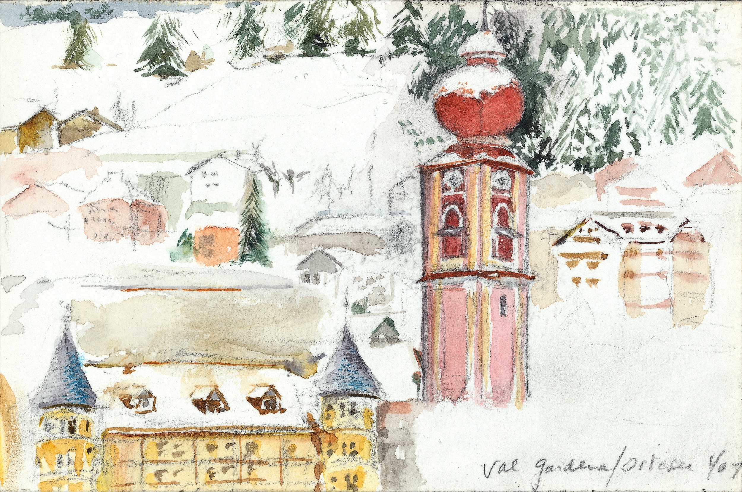  VAL GARDENA, WATERCOLOR 