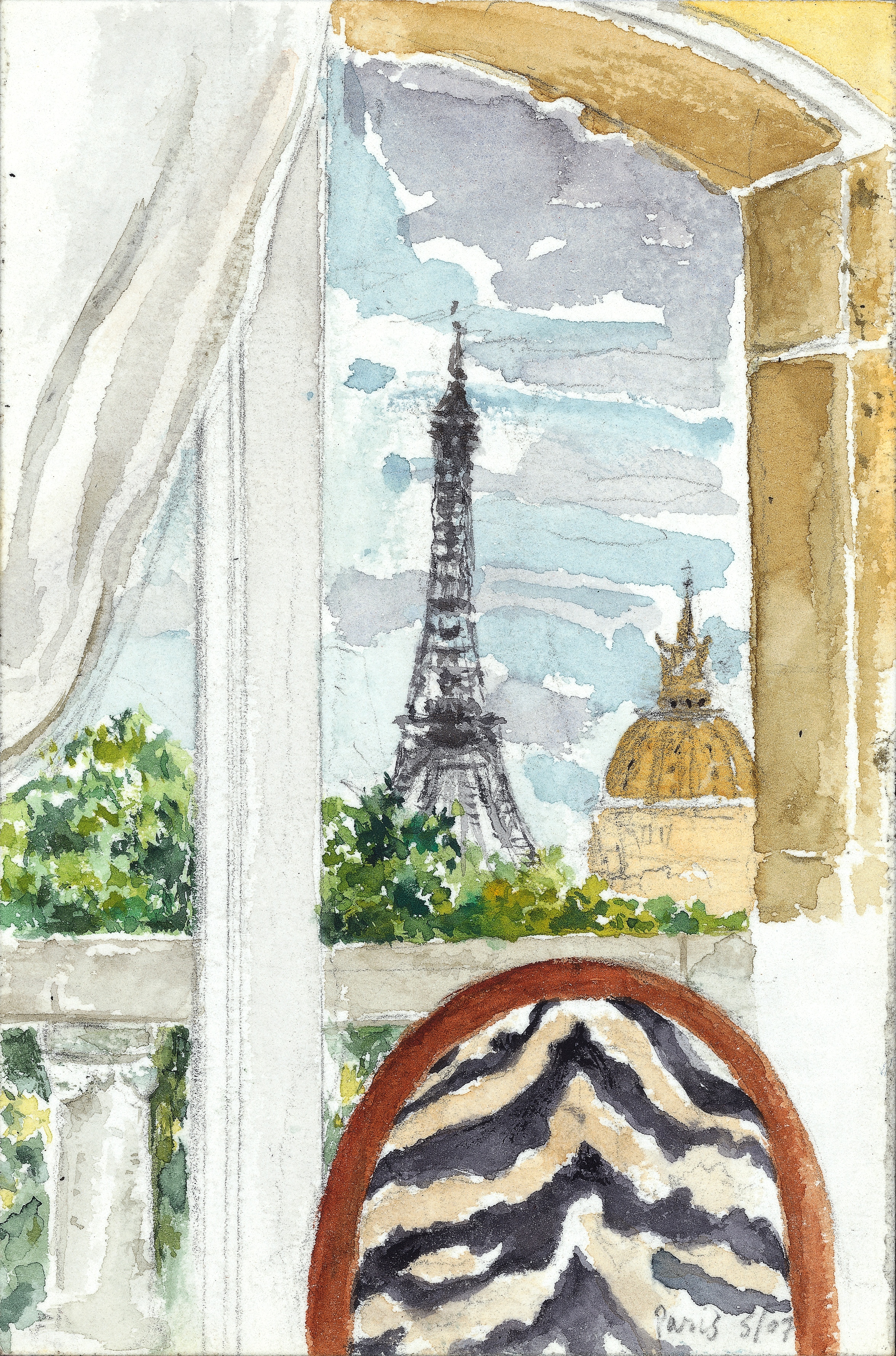  PARIS SUITE, WATERCOLOR 