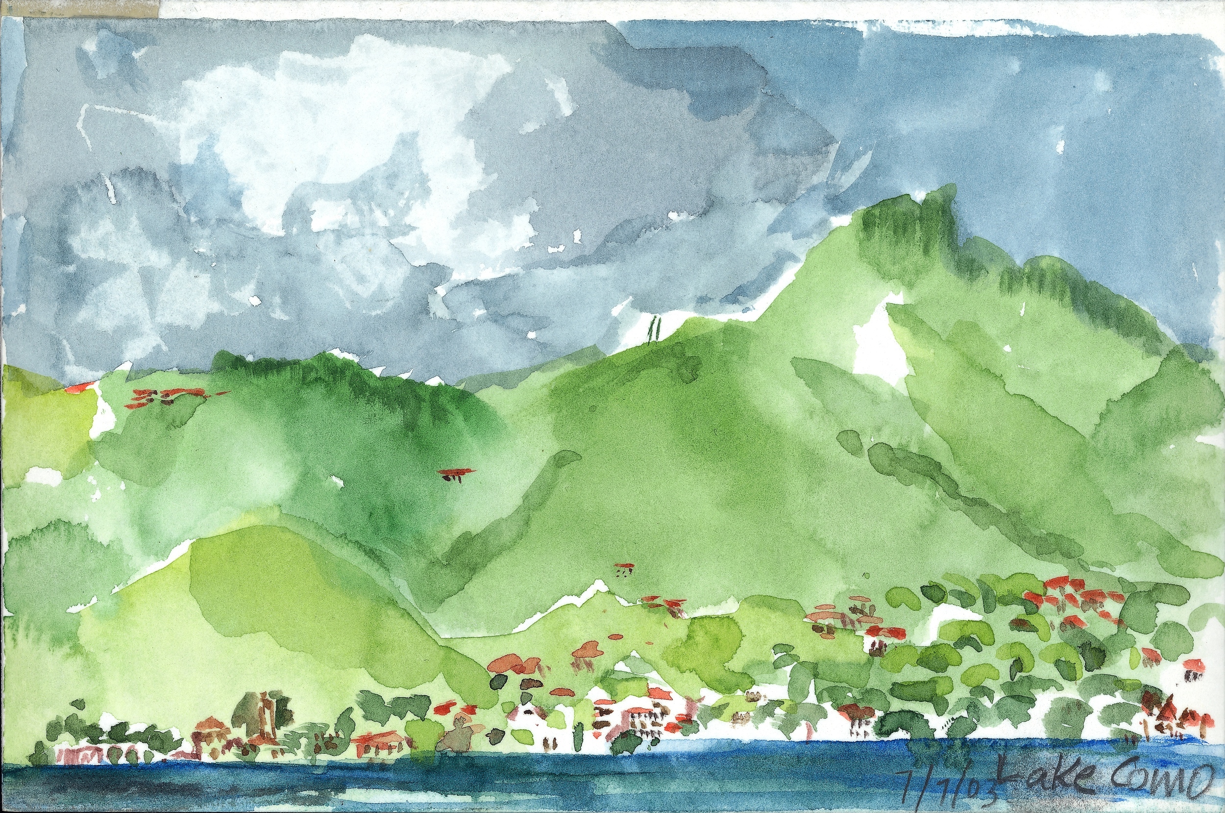  COMO, WATERCOLOR 