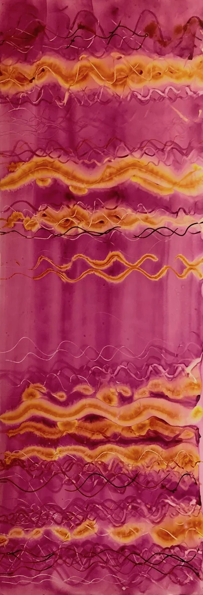 DNA #46, 2019 Ink on yupo, 43”x15”