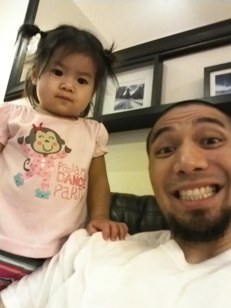 messing around before we started wrestling.