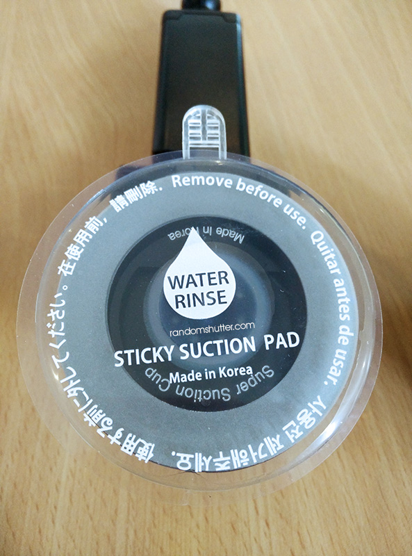 The suction pad. Very sticky