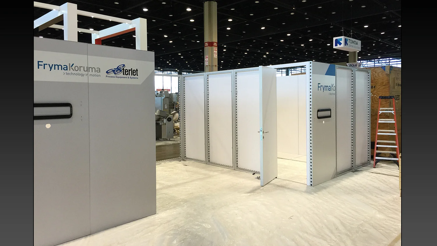 Setup on Show Floor