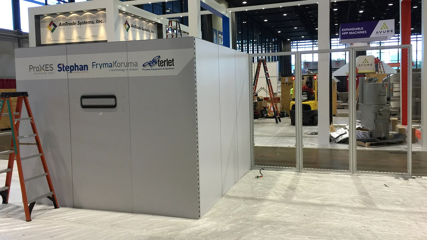 Setup on Show Floor