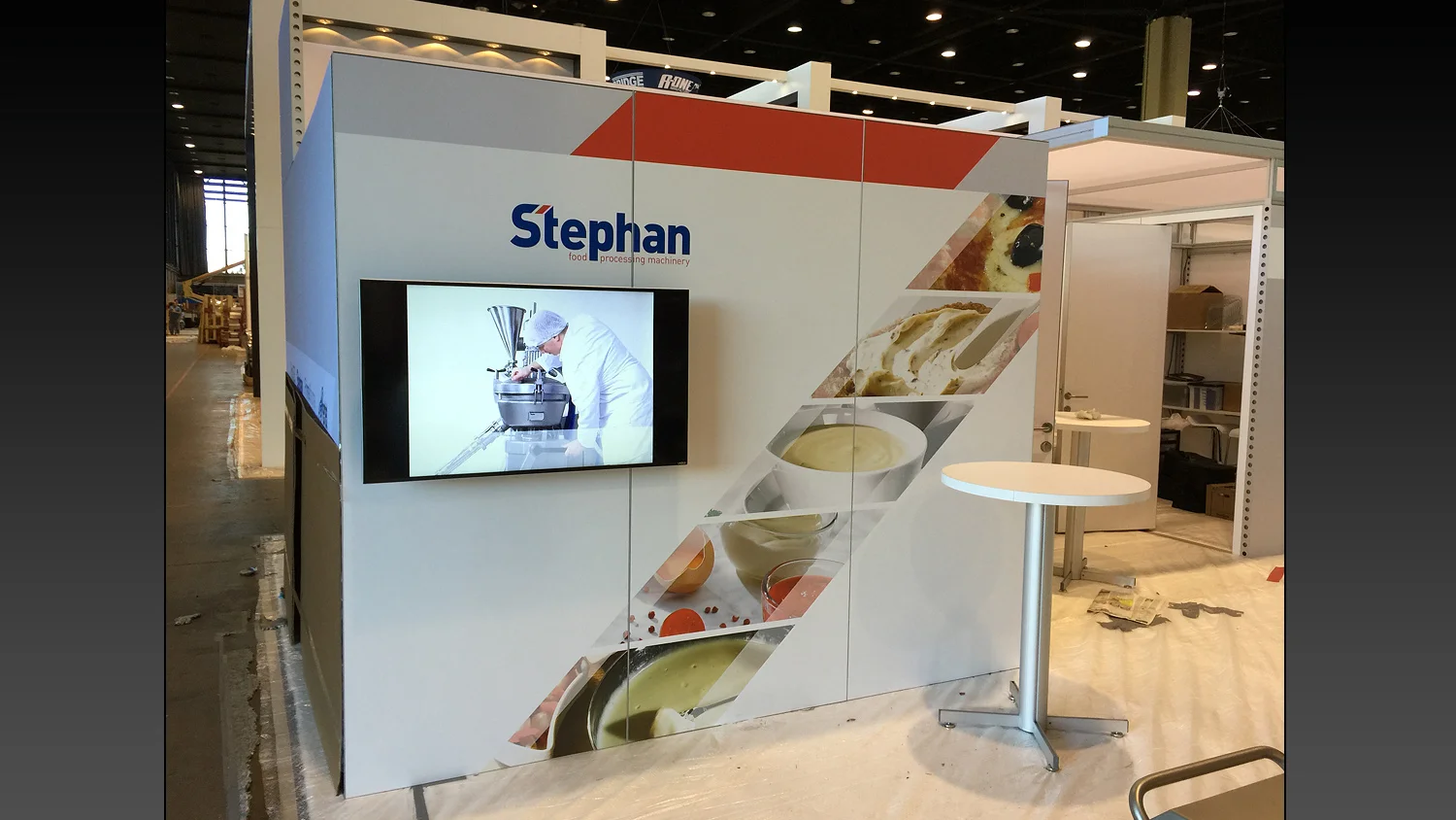 Setup on Show Floor