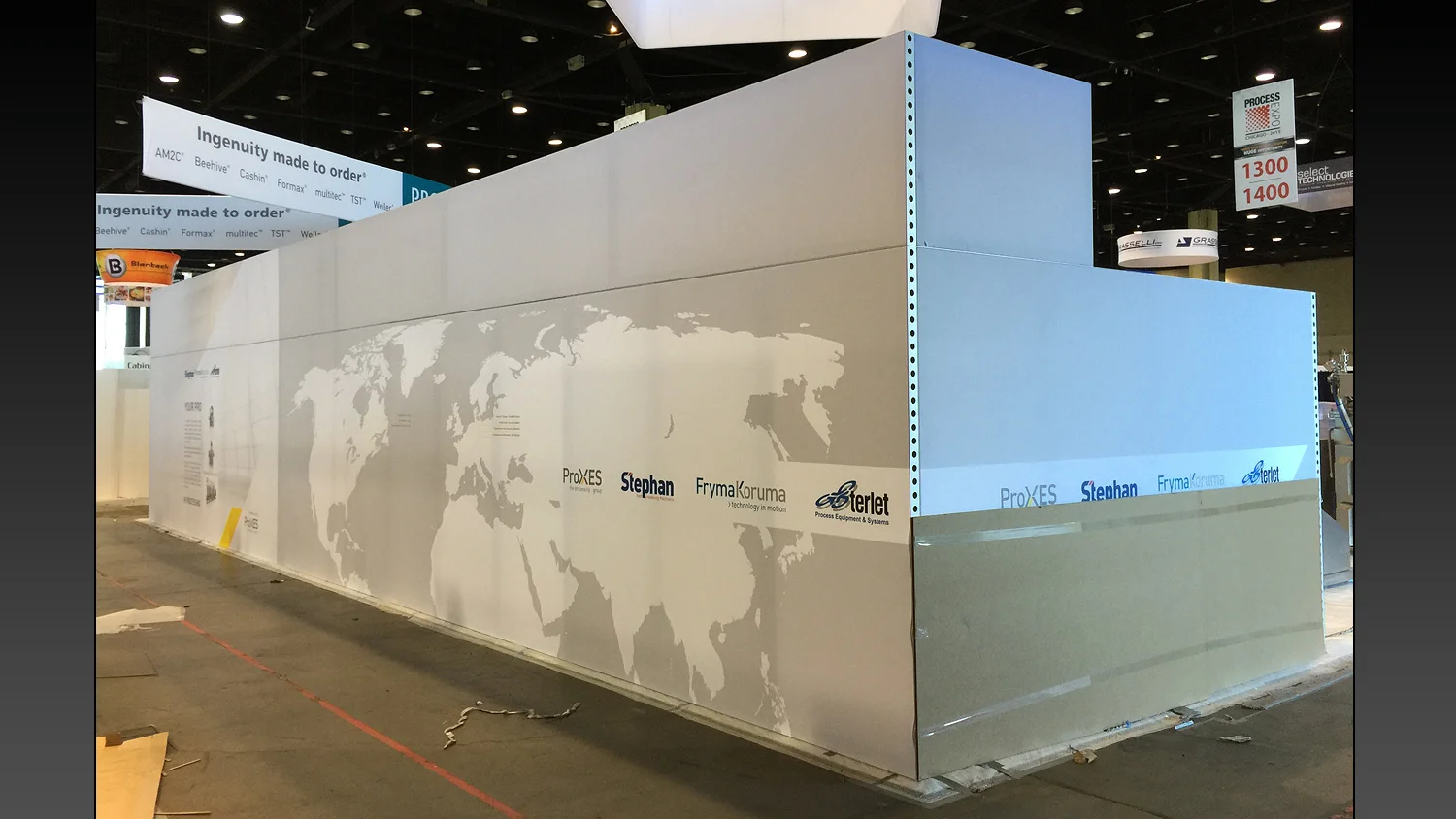 Setup on Show Floor