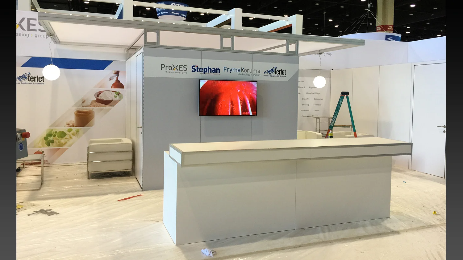 Setup on Show Floor
