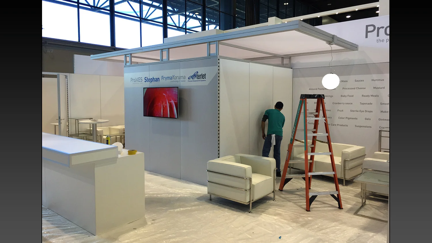 Setup on Show Floor